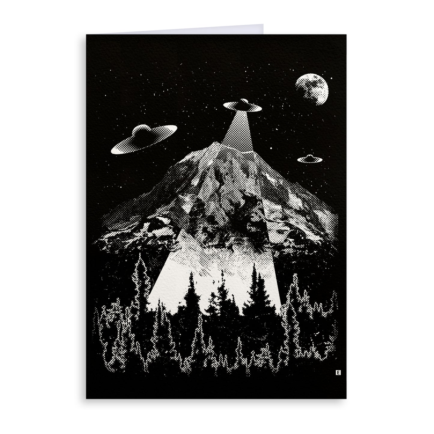Mount Rainier UFO Greeting Card