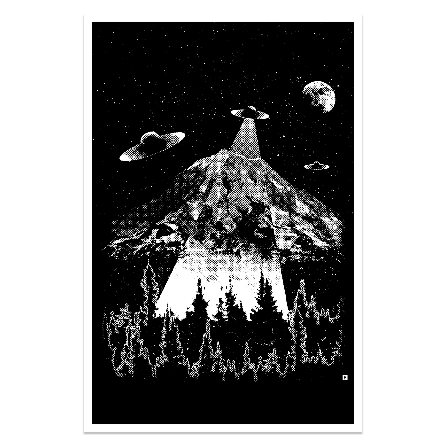 UFO Rainier Print