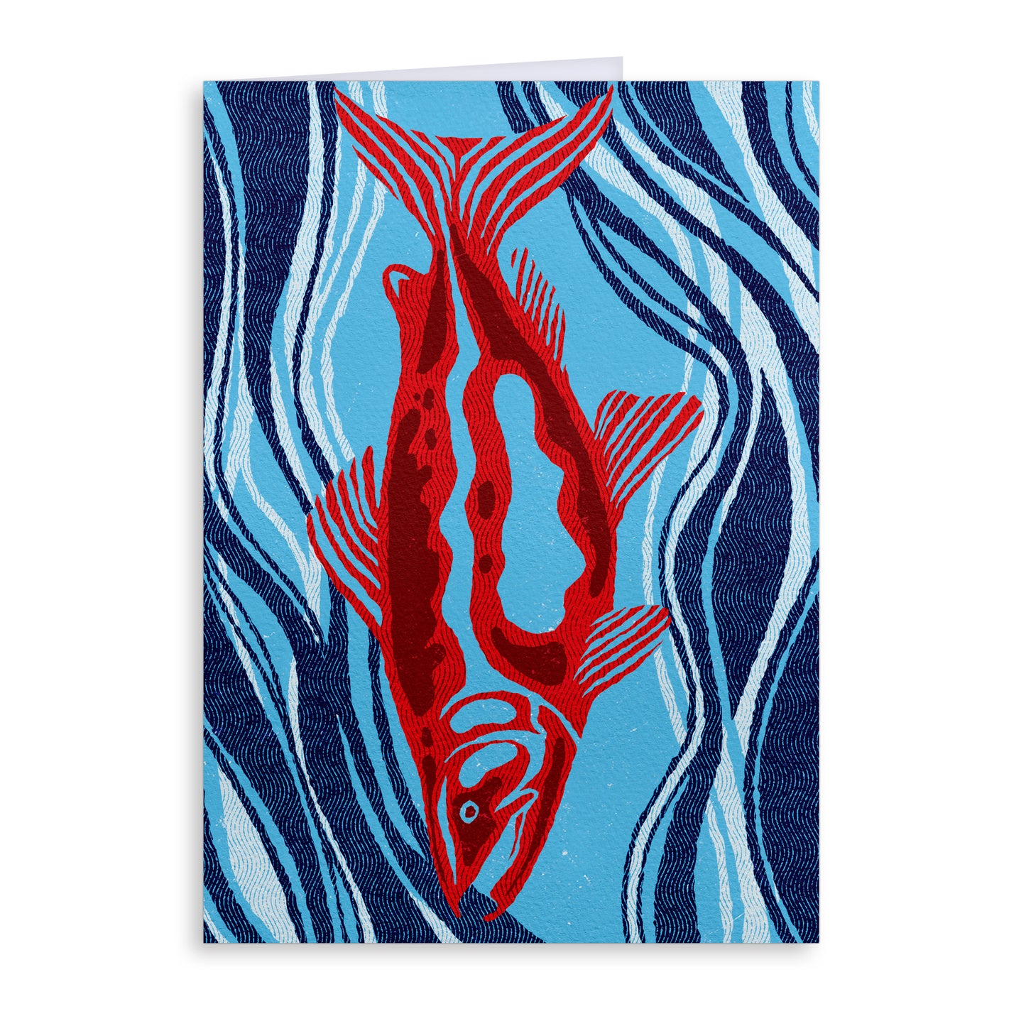 Salmon Greeting Card