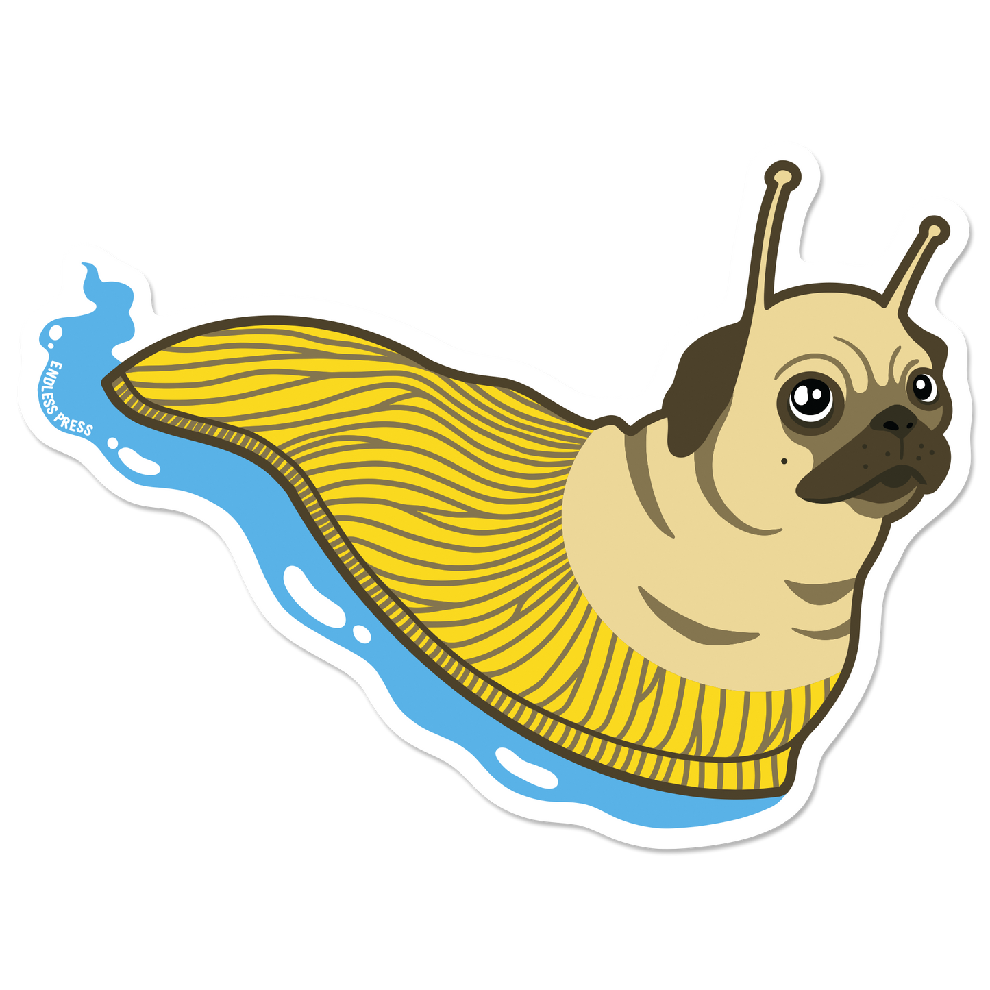 Banana Pug Sticker
