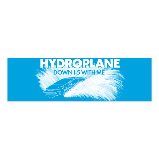 Hydroplane Bumper Sticker