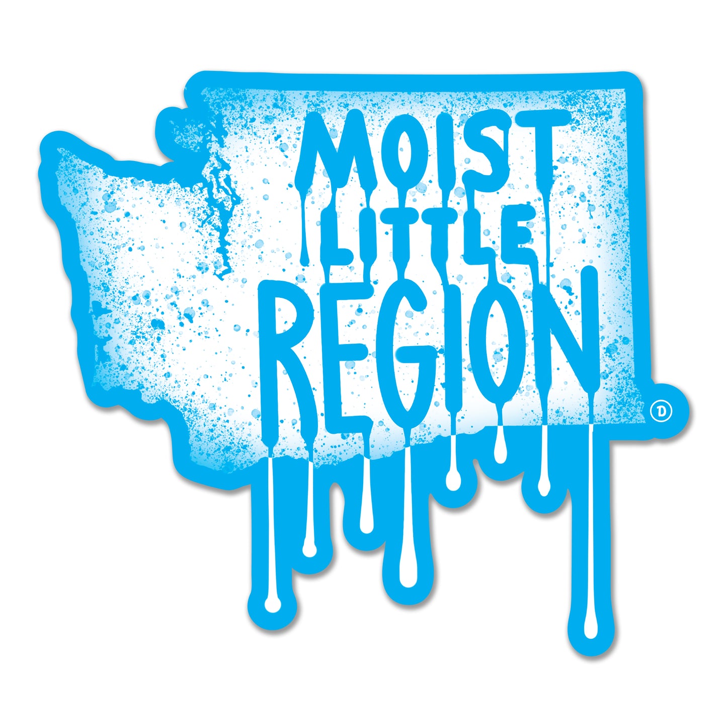 Moist Little Region Sticker