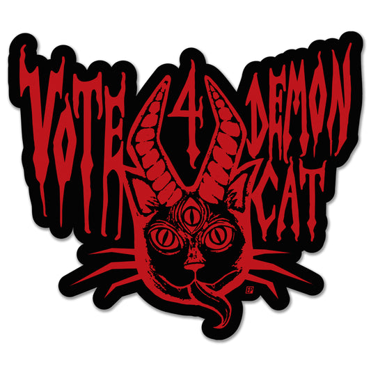 Vote 4 Demon Cat Sticker